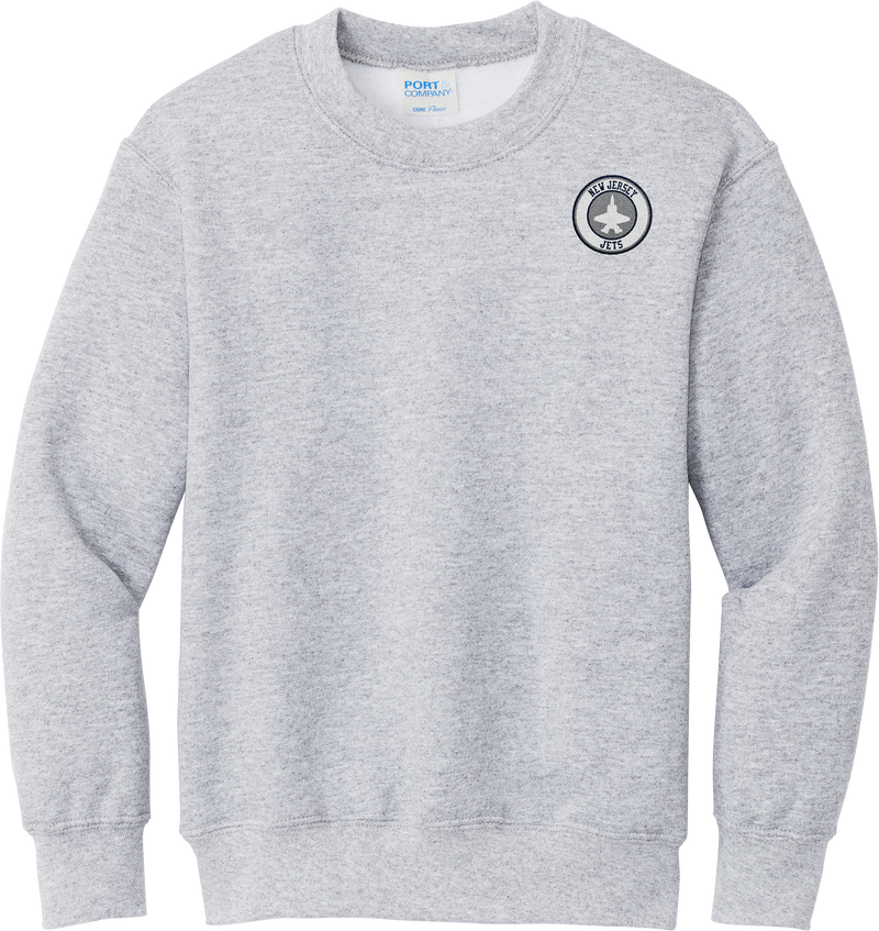 NJ Jets Youth Core Fleece Crewneck Sweatshirt