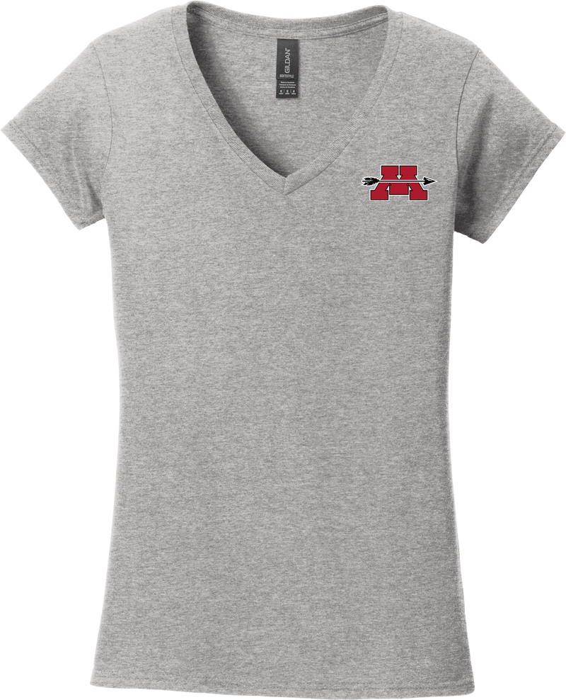 Mercer Arrows Softstyle Ladies Fit V-Neck T-Shirt