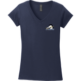 Mid-State Mustangs Softstyle Ladies Fit V-Neck T-Shirt