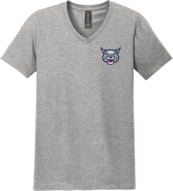 CT Bobcats Softstyle V-Neck T-Shirt