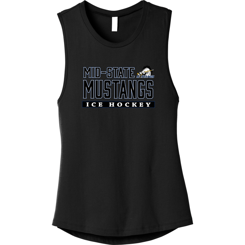 Mid-State Mustangs Womens Jersey Muscle Tank