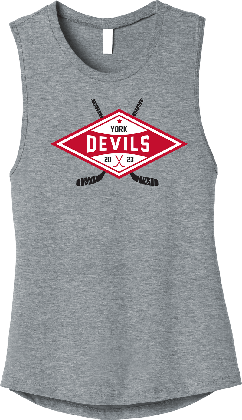 York Devils Womens Jersey Muscle Tank