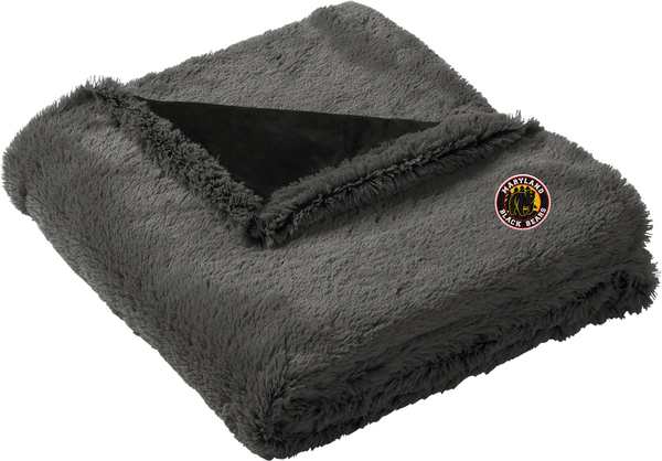 Maryland Black Bears Faux Fur Blanket