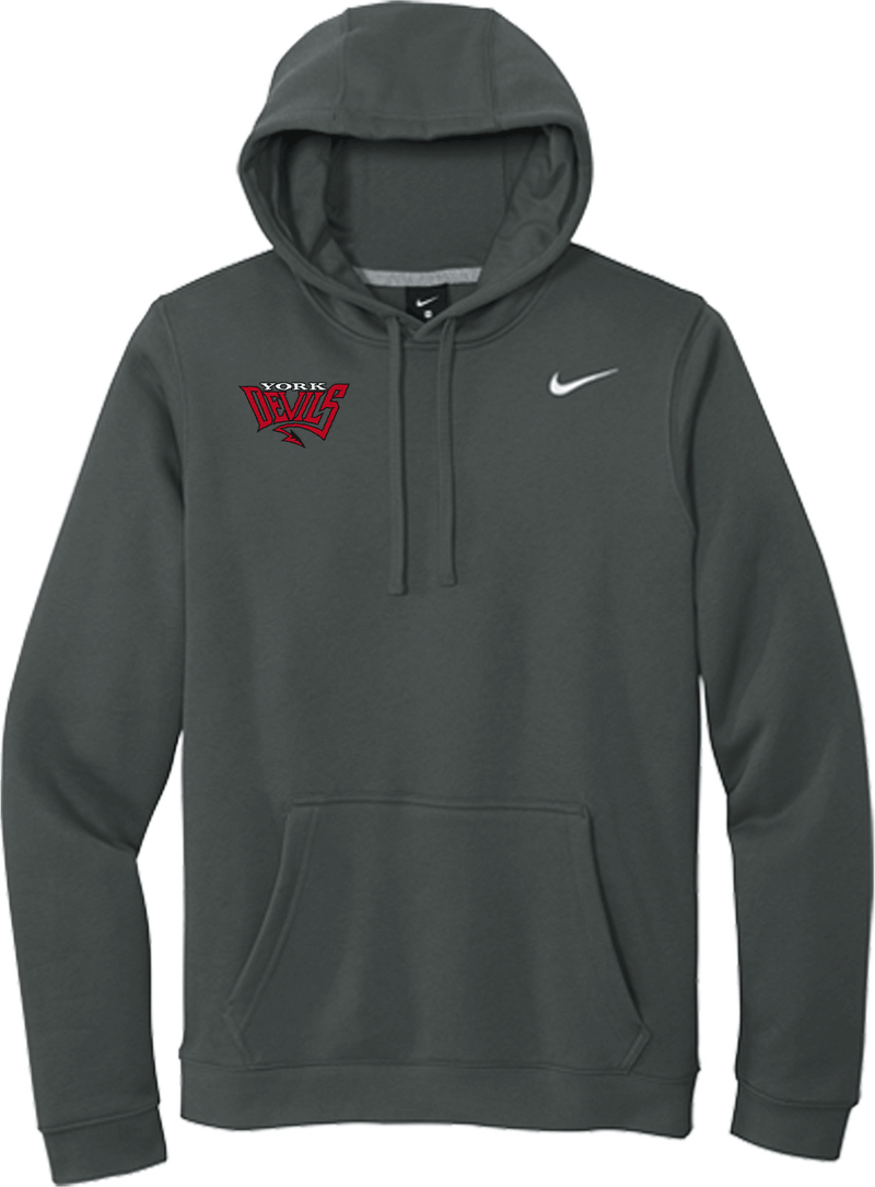 York Devils Nike Club Fleece Pullover Hoodie