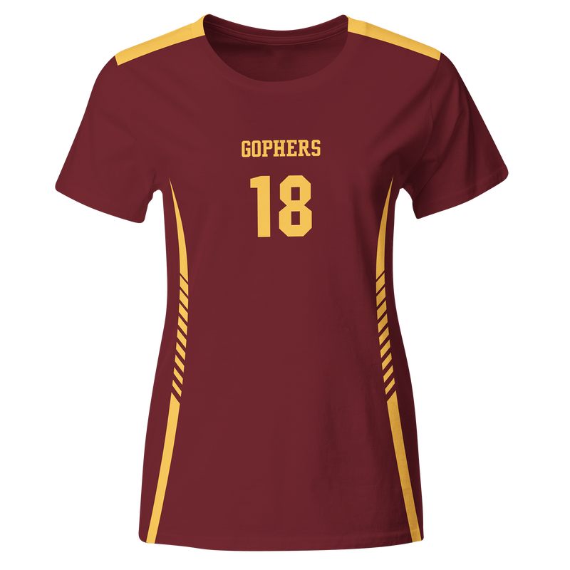 Metro Team Gophers Volleyball Cap Sleeve (Womens Volleyball)