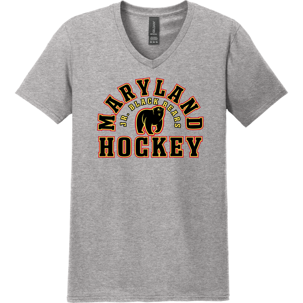 MD Jr. Black Bears Softstyle V-Neck T-Shirt