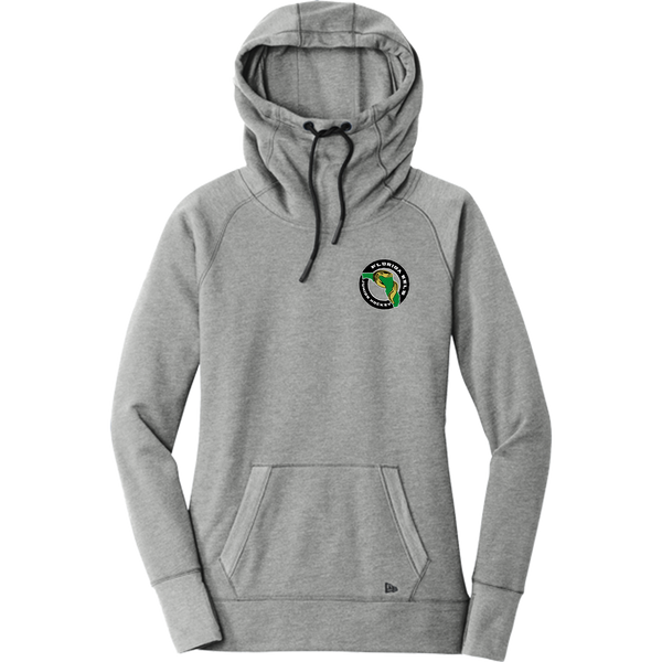 Florida Eels New Era Ladies Tri-Blend Fleece Pullover Hoodie