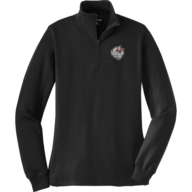 CT Whalers Tier 2 Ladies 1/4-Zip Sweatshirt