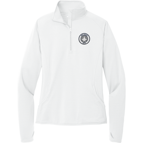 NJ Jets Ladies Sport-Wick Stretch 1/4-Zip Pullover