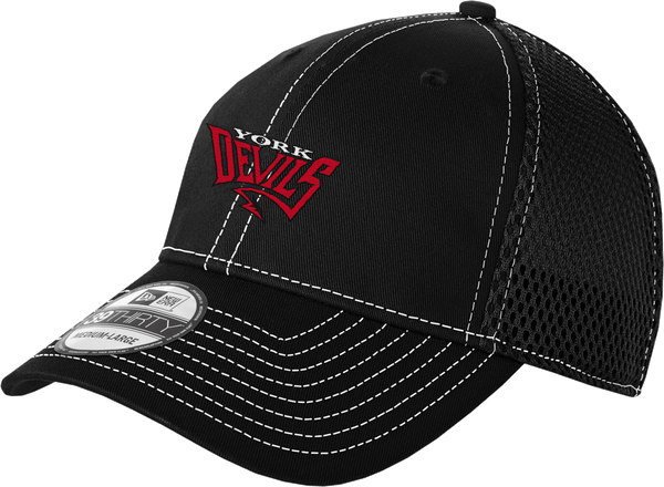 York Devils New Era Stretch Mesh Contrast Stitch Cap