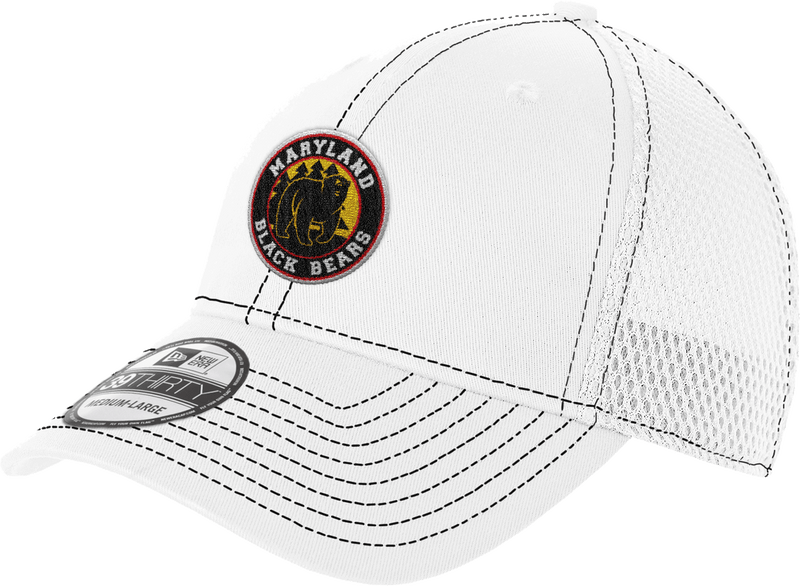 Maryland Black Bears New Era Stretch Mesh Contrast Stitch Cap