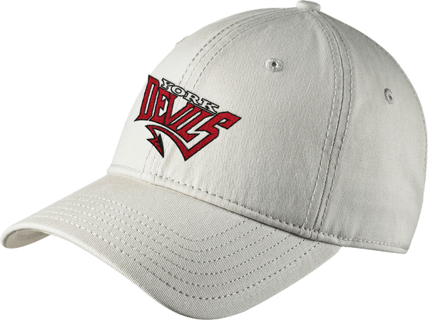 York Devils New Era Adjustable Unstructured Cap