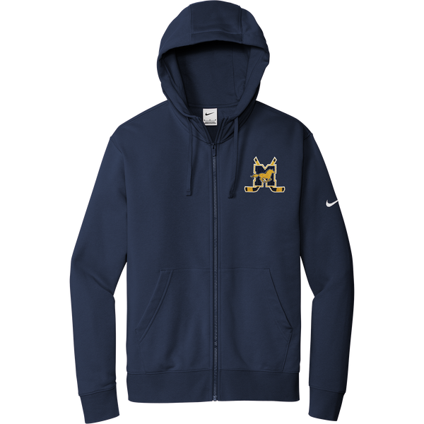 Marlboro Hockey Nike Club Fleece Sleeve Swoosh Full-Zip Hoodie