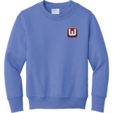 CT Whalers Tier 1 Youth Core Fleece Crewneck Sweatshirt