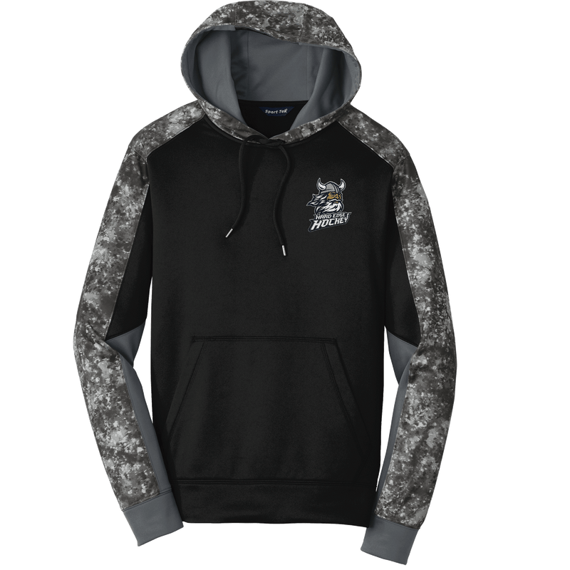 Hard Edge Hockey Sport-Wick Mineral Freeze Fleece Colorblock Hooded Pullover