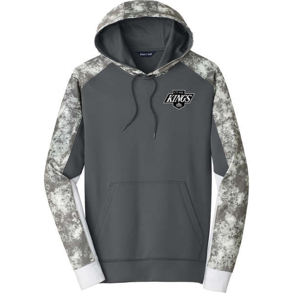 CT Oil Kings Sport-Wick Mineral Freeze Fleece Colorblock Hooded Pullover