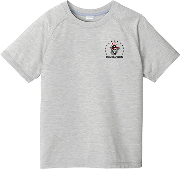 Phila Revolution Youth PosiCharge  Tri-Blend Wicking Raglan Tee