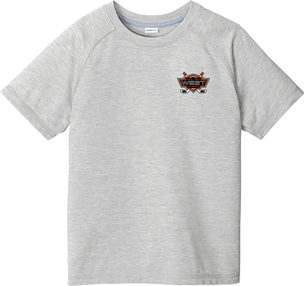 Orange County West Youth PosiCharge  Tri-Blend Wicking Raglan Tee